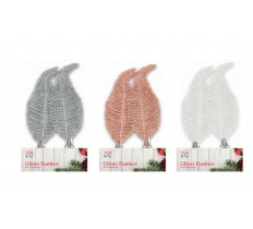 Clip On Glitter Feathers 4 Pack