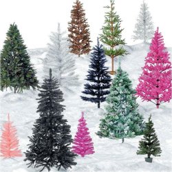 CHRISTMAS TREES & WREATHS