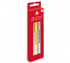 Christmas Activity Gel Pens Silver & Gold 3 Pack