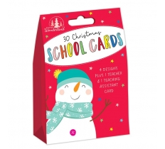 Cards Christmas School Pack Of 30