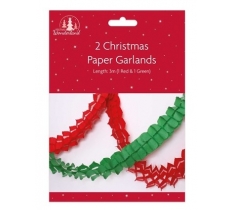 Paper Decoration Christmas Paper Garland 2 Pack