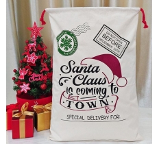 Santa Claus Is Coming To Town Santa Sack 70X50cm