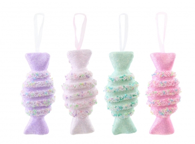 Christmas Hanging Pastel Sprinkles Candy 14cm