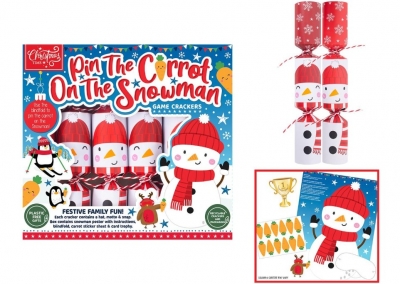 Christmas 6 Pin The Carrot 9" Crackers