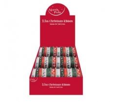 Christmas Printed Ribbon 2.5m