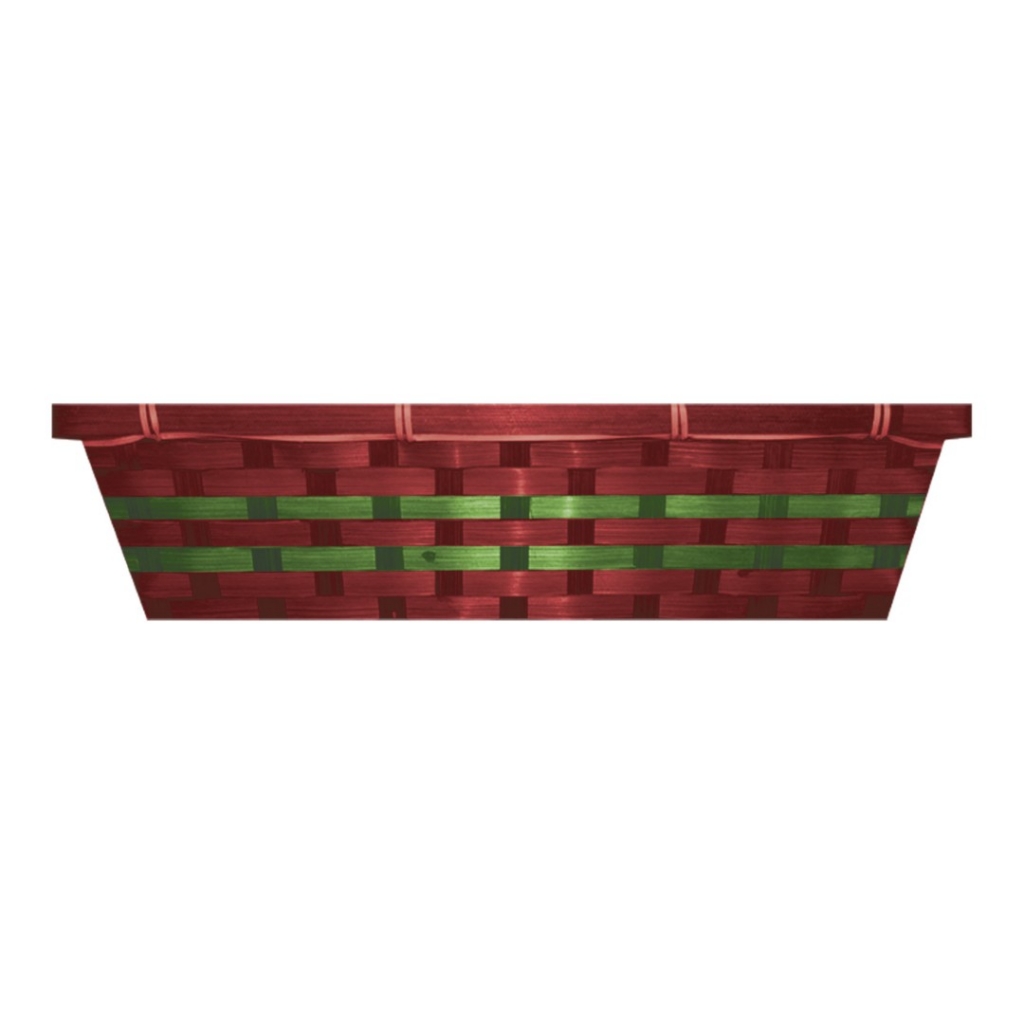 Christmas Red & Green Hamper Basket 29 x 42 x 10.5cm - Click Image to Close