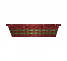 Christmas Red & Green Hamper Basket 29 x 42 x 10.5cm