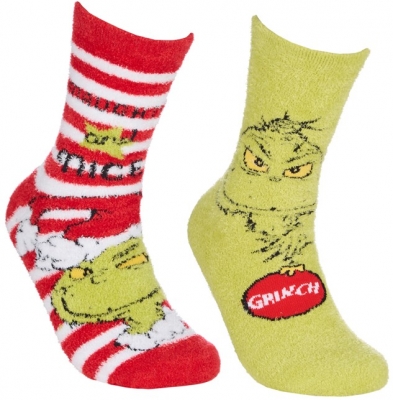 Grinch Cosy Socks 1 Pack Ladies