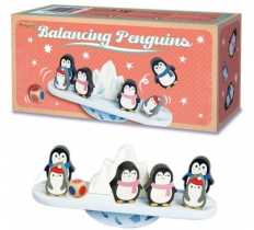 Wooden Balancing Penguin Game 24x11x8cm