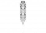 58cm Glitter Christmas Fern Pick With Hang Tag. Silver