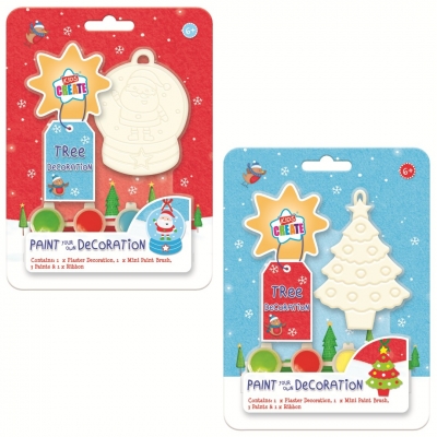Christmas Paint Your Own Activity Plaster Ornament
