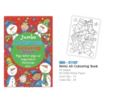 Jumbo Christmas A3 Colouring Book (24 pages)
