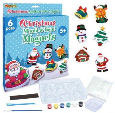 Christmas Mould & Paint Magnet Set