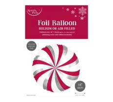 Christmas 18" Candy Swirl Foil Balloon