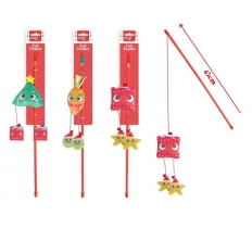 Christmas Plush & Feather Cat Teaser