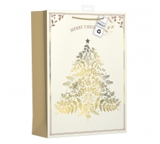 Christmas Gold & Cream Tree Ex Large Bag