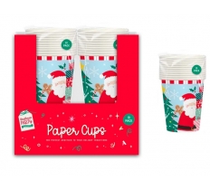 Christmas Kids Printed Paper Cups 270ml 10pk