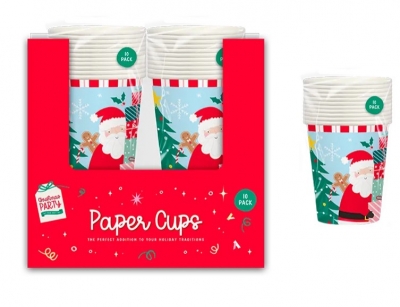 Christmas Kids Printed Paper Cups 270ml 10pk