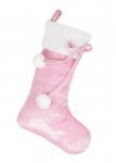 Baby Pink Pom Pom Stocking 40 X25cm