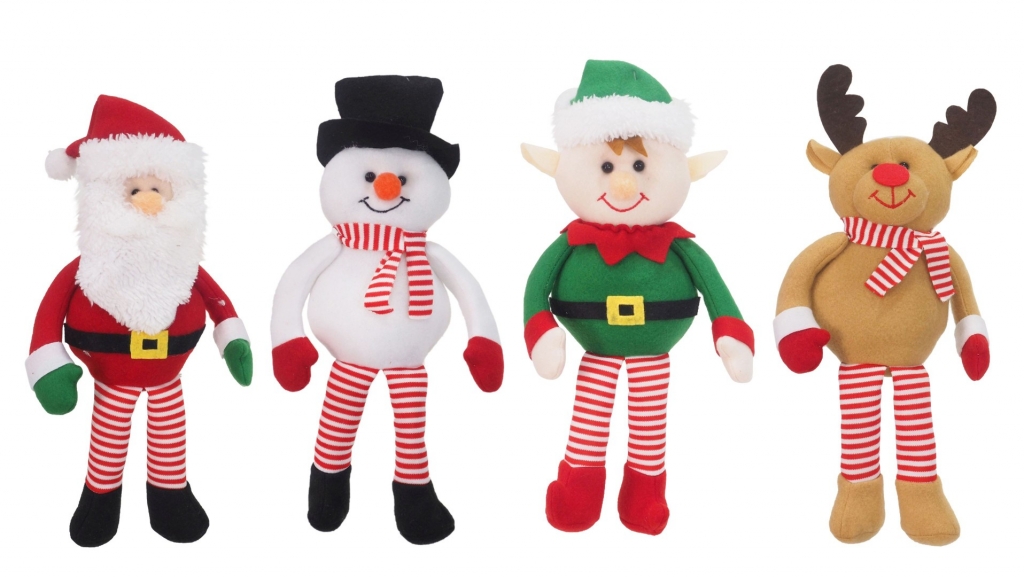 Christmas Shelf Sitting Character Dangly Leg - Click Image to Close