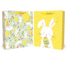EASTER GIFT BAG LARGE CHICK & RABBIT DESIGNS (26 x 32 x 12)