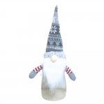 Grey 11" Nordic Classic Gonk Christmas Candy Jar