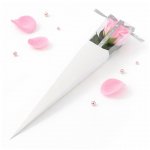 Artificial 40cm Single Pink Rose In GIft Box