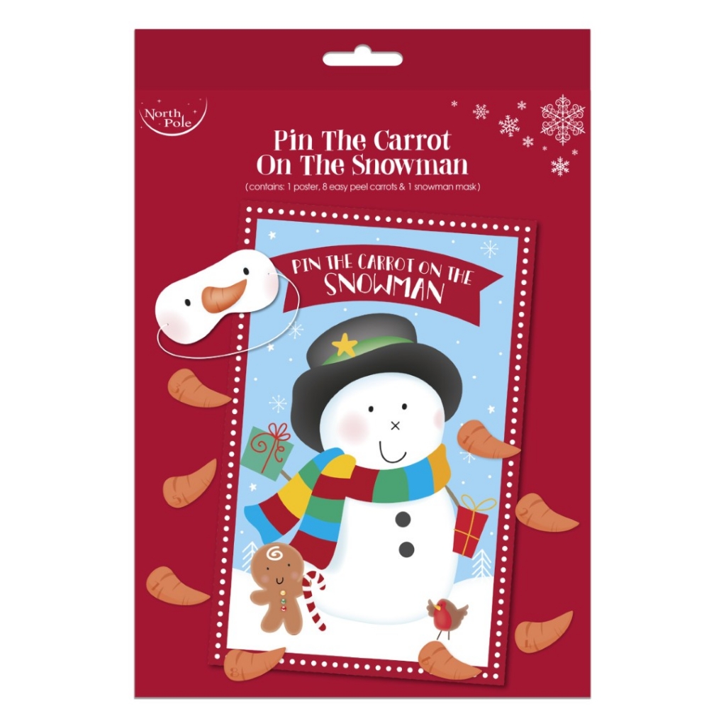 Christmas Stick The Carrot On The Snowman - Click Image to Close