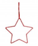 Candy Stripe Hanging Star 32cm
