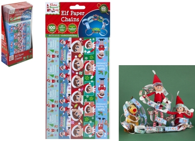 100 Piece Adhesive Elf Paper Chains