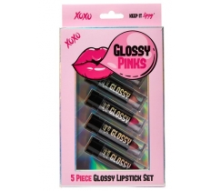 Bullet Lip Sticks Pink Glossy 5Pack