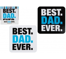 Best Dad Slogan Coaster Set 4 Pack