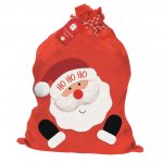 Deluxe Ho Ho Ho Santa Sack 50cm X 73cm ( Saho )