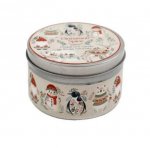 Christmas Folk Xmas Tin Candle 8x5cm