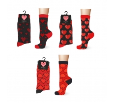 Mens Cotton Valentines Day Design Socks