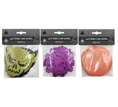 Glitter Foam Shapes 6 Pack ( Assorted Designs )