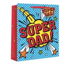 SUPER DAD LARGE GIFT BAG