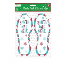 Santa Foot Stickers Set Of 2