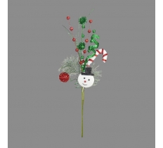 48cm Snow Candy Cane Spray