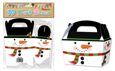 Treat Boxes Snowman 10 Pack