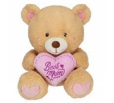 Sitting Value Bernie Brown Bear With Mum Heart 30cm