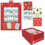 Christmas Gift Wrap 8 Sheets 50 x 50cm ( Assorted Designs )