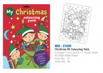 A4 Christmas Elf 8 page Colouring Pack With Pencils