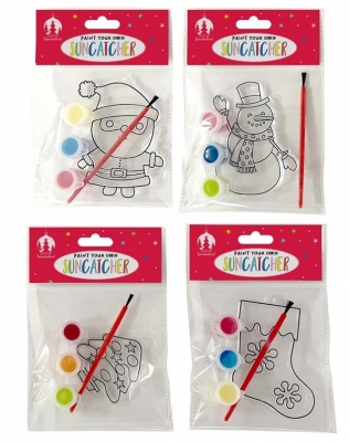 Christmas Activity Paint Your Own Suncatcher