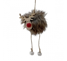 Pom Pom Rudolf Tree Dec 12cm