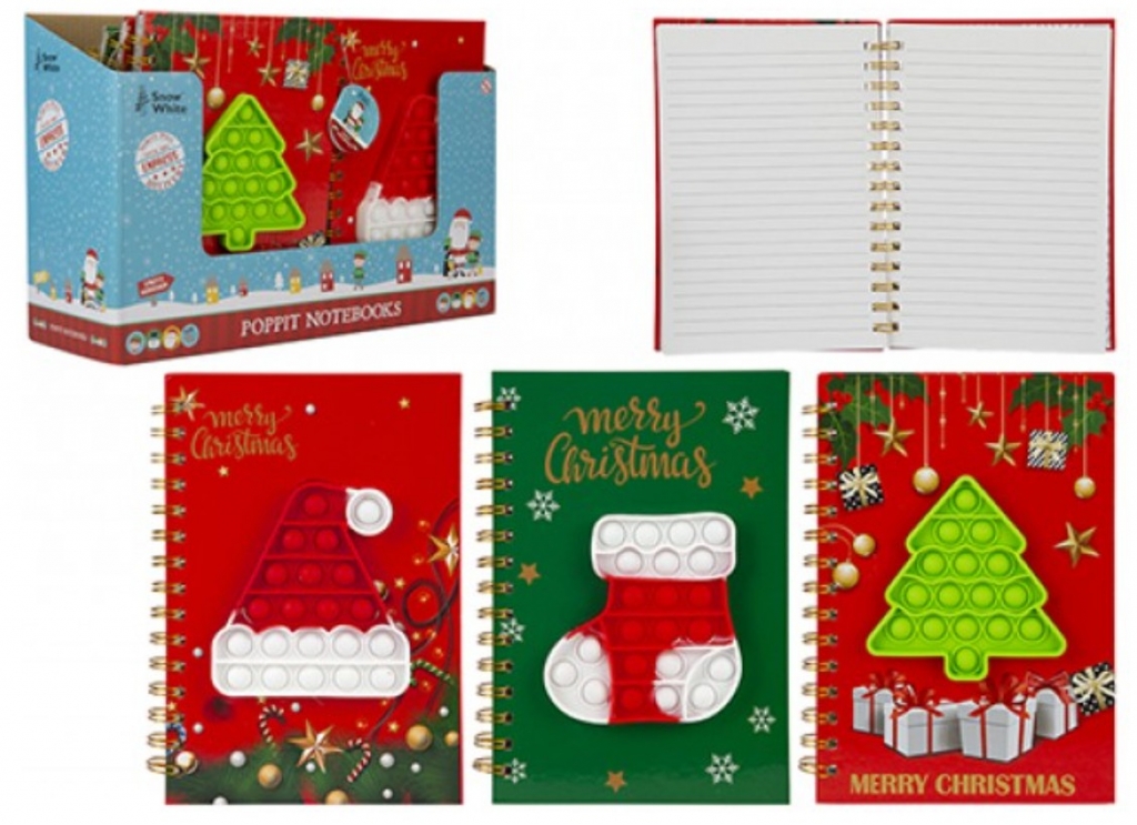 Snow White Poppit Front Design Notebook - Click Image to Close