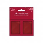 Christmas Booklet Holog Tags Red Pack Of 20