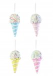Christmas Hanging Tinsel Sprinkles Ice Cream 20cm