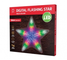LED Digital Star Light 50cm Multicoloured