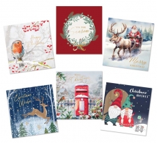 Christmas Cards Square Bumper 30pk